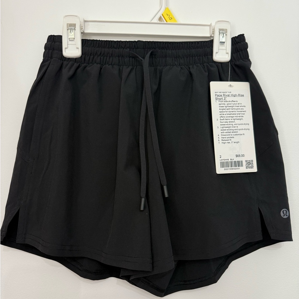 Lululemon Pace Rival High-Rise Short 3”